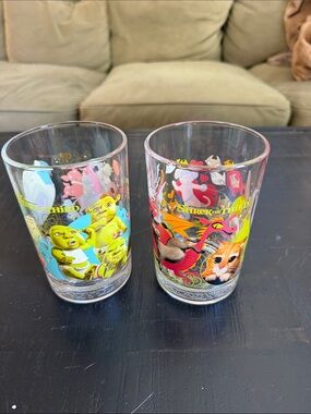 Shrek the Third Collectible Glass Tumblers - Multi-Color